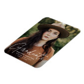 Modern Afstuderen Afstuderen van de Foto van White Magneet (Linkerzijde)