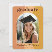 Modern Afstuderen Arch Fotoafstudeerfeest Kaart (Voorkant)