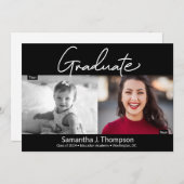 Modern Afstuderen dan Manuscript en nu de Foto van Aankondiging (Voorkant / Achterkant)