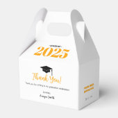 Modern Afstuderen dank u gevel/gunst doos Bedankdoosjes (Achterkant)