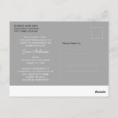 Modern Afstuderen elegant script | Foto Trendy 1 Briefkaart (Achterkant)