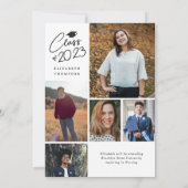 Modern AFSTUDEREN Formeel Afstuderen van de Foto v Aankondiging (Achterkant)