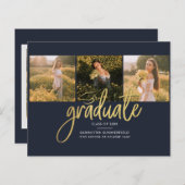 Modern Afstuderen Foto 2025 Afstuderen Aankondigin (Voorkant / Achterkant)