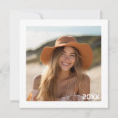 Modern Afstuderen Foto-aankondiging en Partij Kaart (Voorkant)