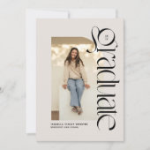 Modern afstuderen foto afstuderen kaart (Voorkant)