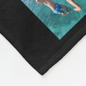 Modern Afstuderen foto Collage Black Fleece Deken (Hoek)