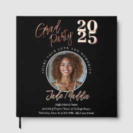 Modern Afstuderen Foto Folie Guestbook Gastenboek