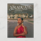 Modern Afstuderen fotoafstudeerfeest Briefkaart (Voorkant)