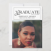 Modern Afstuderen fotoafstudeerfeest Kaart (Voorkant)