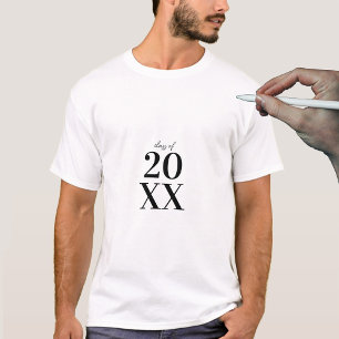 Modern Afstuderen Guest Book Signature Afstuderen T-shirt