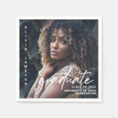 Modern Afstuderen handgeschreven script | Foto Servet (Voorkant)