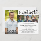 Modern Afstuderen handmatige foto-inklage Kaart (Voorkant)