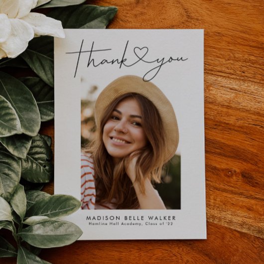 Modern Afstuderen Hartelijk dank Bedankkaart