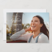 Modern Afstuderen het Afstuderen van de Foto van h Kaart (Voorkant)