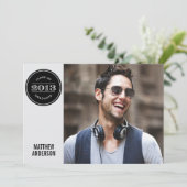 MODERN  | AFSTUDEREN INVITATIE KAART (Staand voorkant)