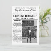 Modern Afstuderen Krant College / University Kaart (Staand voorkant)