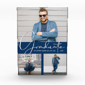 Modern Afstuderen Navy Blue Collage Fotoblokken (Voorkant)