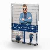 Modern Afstuderen Navy Blue Collage Fotoblokken (Rechts)