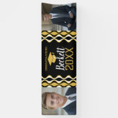 Modern Afstuderen Pattern - 2 Afstuderen foto's Spandoek (Verticaal)