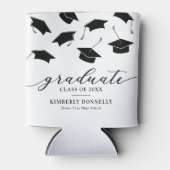 Modern Afstuderen Pet Graduation Party Blikjeskoeler (Voorkant)