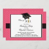 Modern Afstuderen Pet & Tassel Graduation Party Kaart (Voorkant / Achterkant)