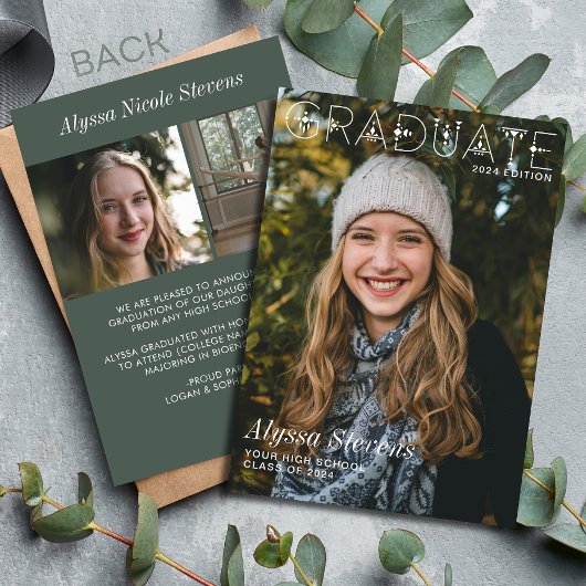 Modern Afstuderen Photo Magazine Hoesje Aankondiging