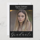 Modern Afstuderen Trendy Foto Afstuderen Kaart (Voorkant)