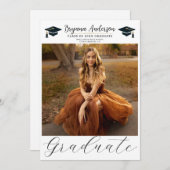 Modern Afstuderen Trendy Foto Afstuderen Kaart (Voorkant / Achterkant)