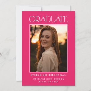 MODERN AFSTUDEREN TYPOGRAFIE FOTO AFSTUDEREN INVIT KAART
