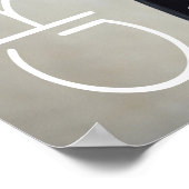 Modern Afstuderen Typografie Foto naam Poster (Hoek)