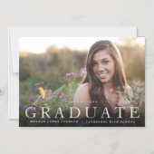 Modern Afstuderen uitnodiging voor fotografie (Voorkant)