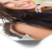 Modern Afstuderen Welkom 3 foto's Eenvoudig script Poster (Hoek)