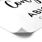 Modern Afstuderen Welkom 4 Foto's Script Poster (Hoek)