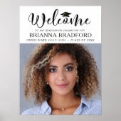 Modern Afstuderen Welkom Fotoscript Poster (Voorkant)