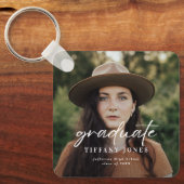 Modern Afstuderen witboek 4 Foto's Afstuderen Sleutelhanger (Voorkant)