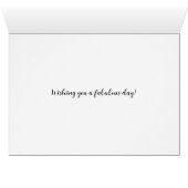 Modern Age Unique Birthday Card (Intérieur Horizontal (Bas))