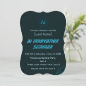 Modern AI & Tech Innovation Conference Invitation (Debout devant)