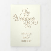 Modern Alles in één | 2 foto bruiloft uitnodiging (Cover)