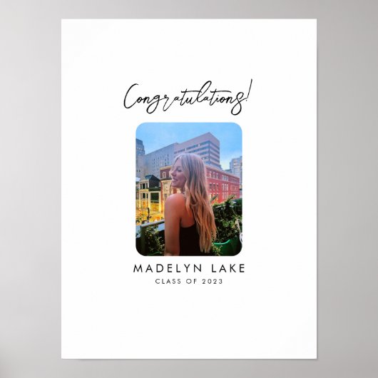 Modern alternatief poster voor gastboek bij afstud (Voorkant)