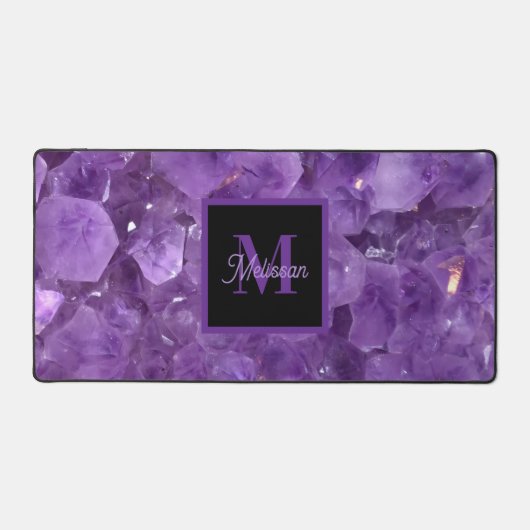 Modern Amethyst Birthstone Monogram Name (Recto)