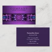 modern Amethyst Desire mandala paars Visitekaartje (Voorkant / Achterkant)