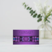 modern Amethyst Desire mandala paars Visitekaartje (Staand voorkant)