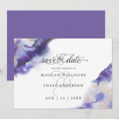 Modern Amethyst Waterverf Geode Barefoot Bride™ (Voorkant / Achterkant)