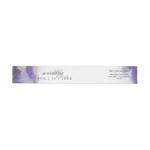 Modern Amethyst Waterverf Geode Barefoot Bride™