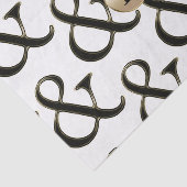 Modern Ampersand Modern Monogram Gepersonaliseerd Tissuepapier (Detail)