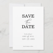 Modern Ampersand Save the Date Aankondiging (Voorkant)