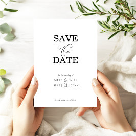 Modern Ampersand Save the Date Aankondiging
