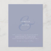Modern Ampersand Wedding nodigt QR-code RSVP uit (Voorkant)
