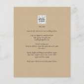 Modern Ampersand Wedding nodigt QR-code RSVP uit (Achterkant)