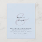 Modern Ampersand Wedding nodigt QR-code RSVP uit Flyer (Voorkant)